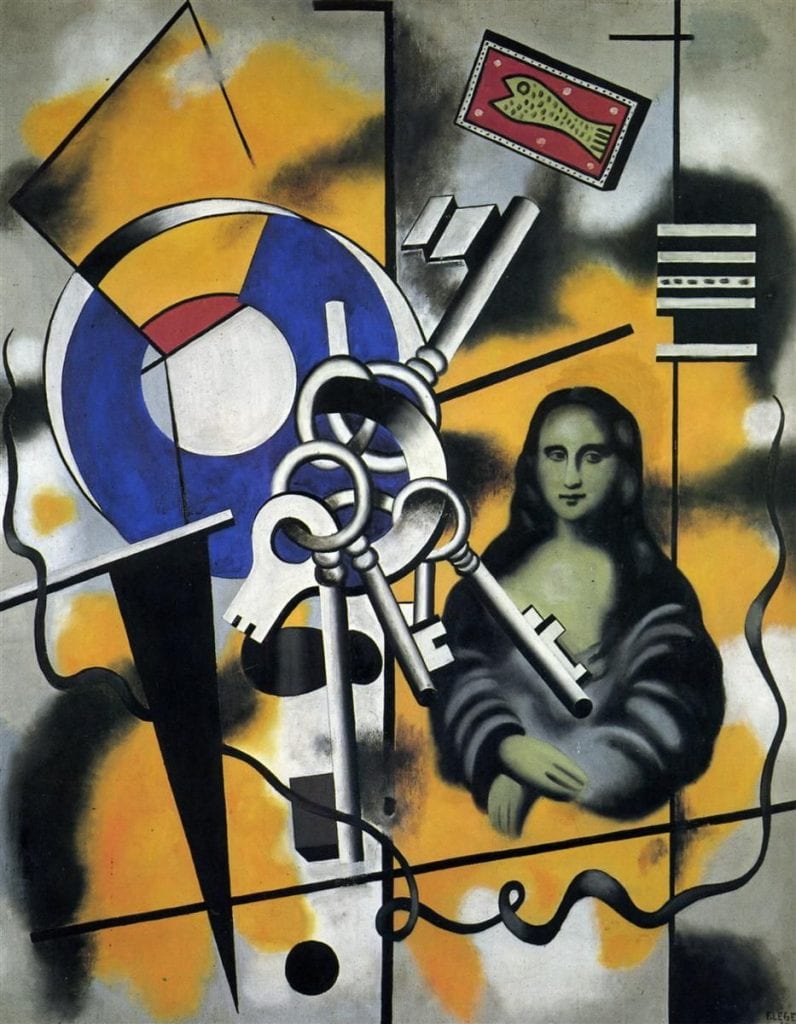 Mona Lisa with keys di Fernand Léger