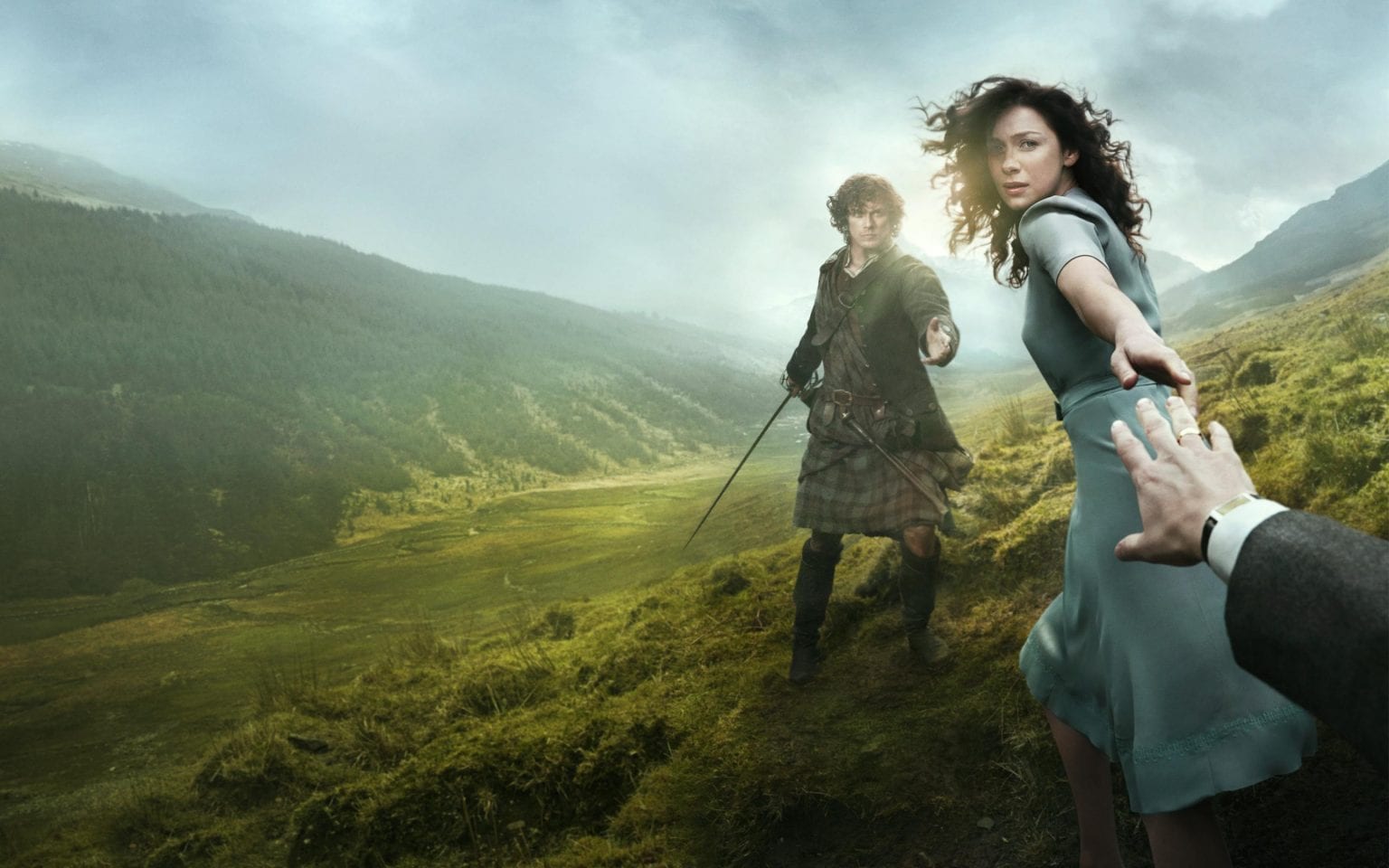 Un'immagine dalla serie Outlander