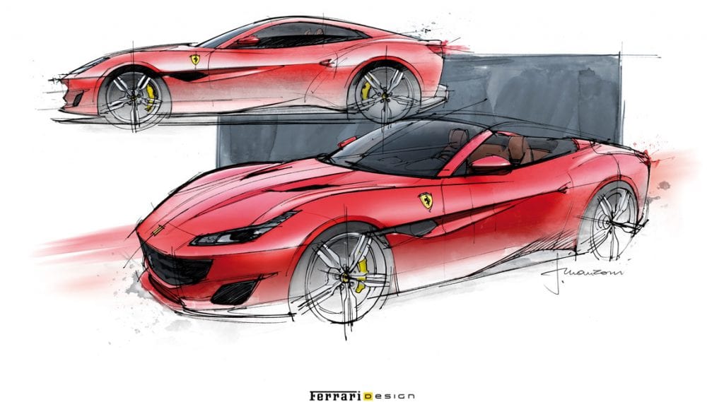 Il design di una Ferrari