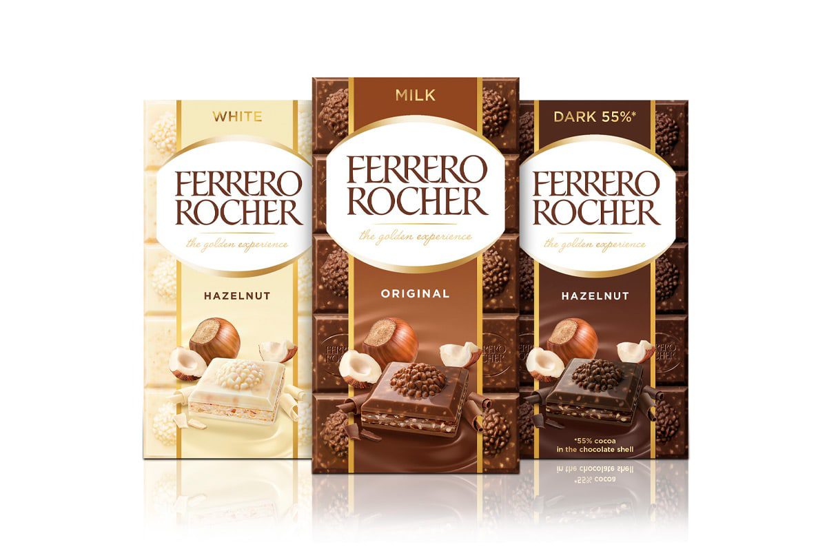 Tavolette di cioccolato Ferrero Rocher