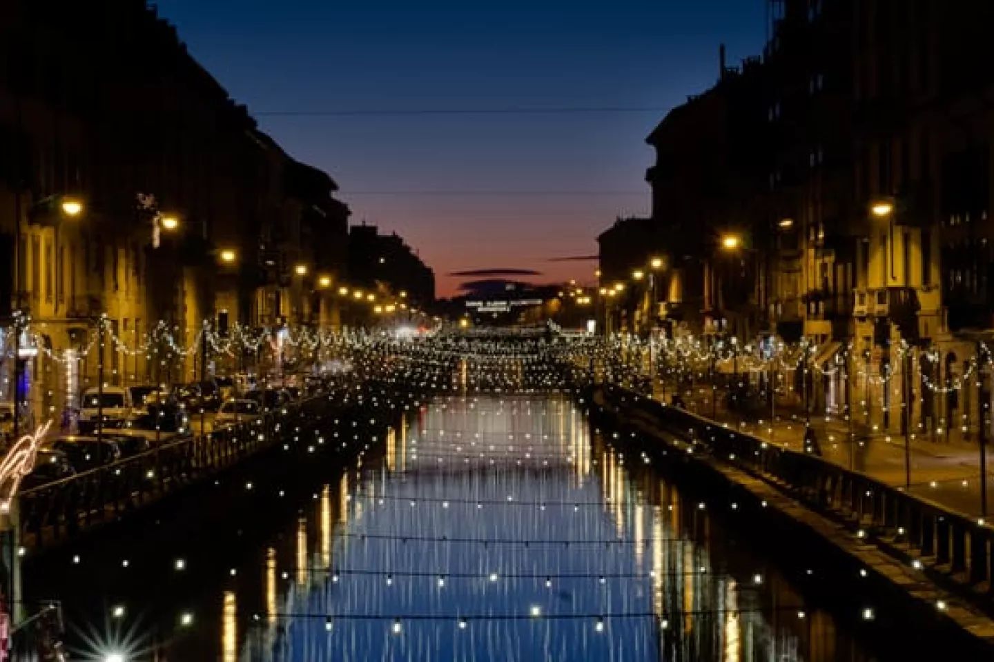 Milano, navigli di notte