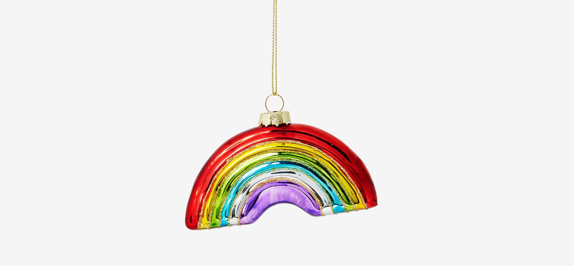 Pallina natalizia a forma di arcobaleno