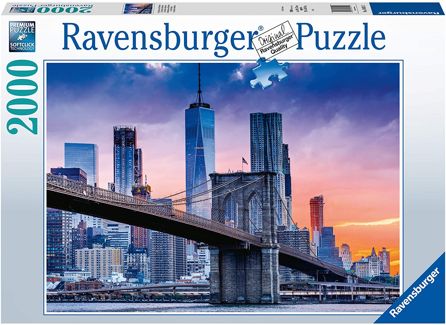 Ravensburger Puzzle 2000 Pezzi, Da Brooklyn a Manhattan