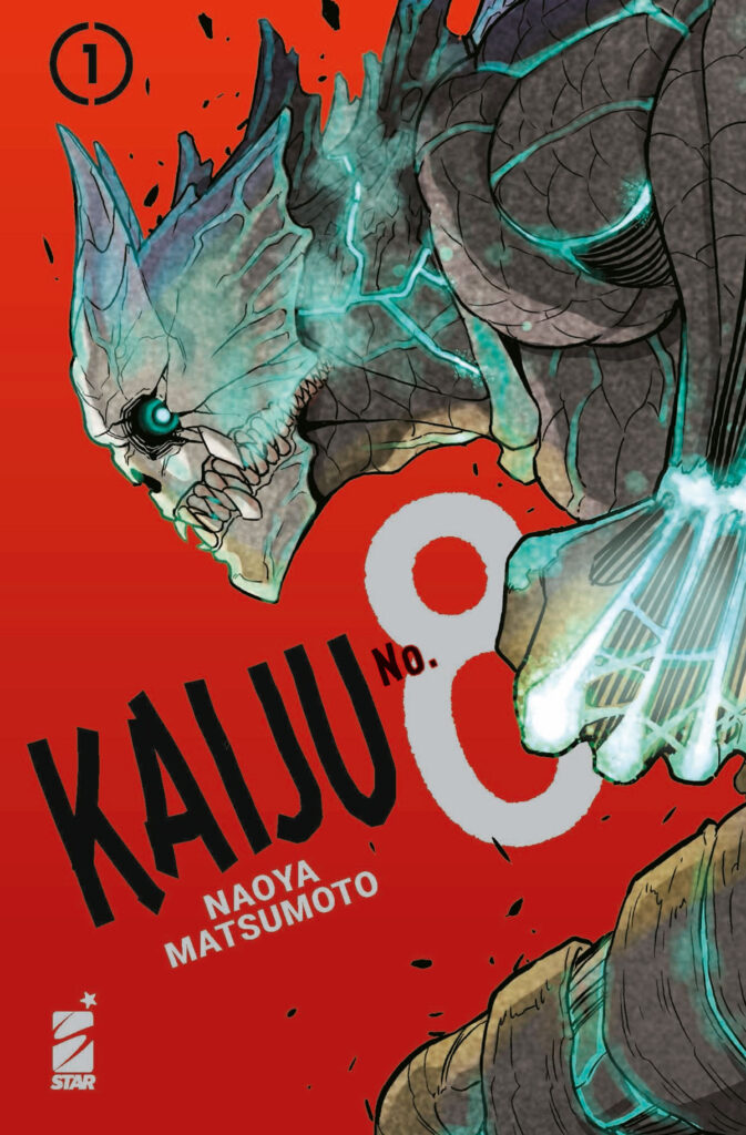 la copertina di un volume di kaiju no 8