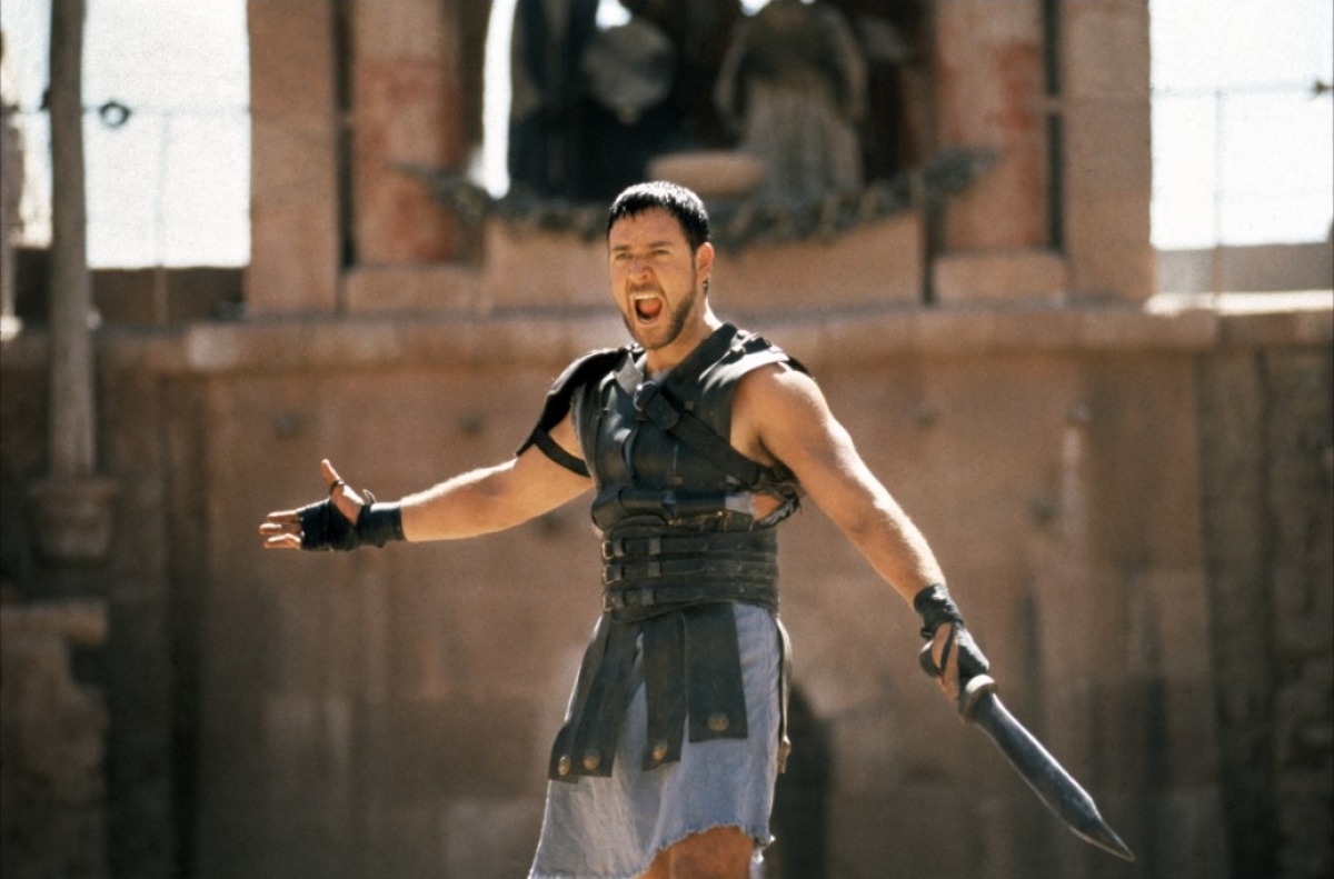 Russel Crowe in una scena de Il gladiatore