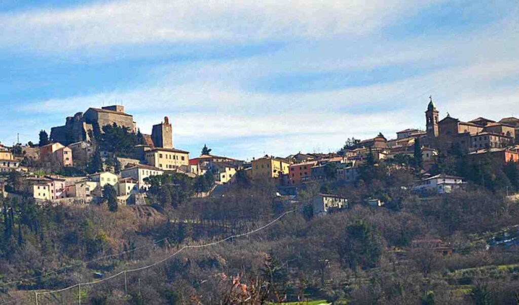 Panorama e vista dall'alto di Verucchio