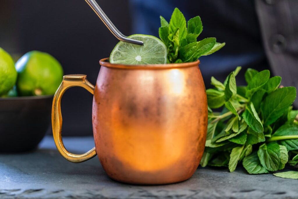 Virgin Moscow mule cocktail analcolico