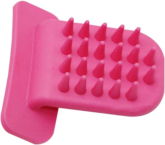 spazzola rosa a forma di lingua di gatto