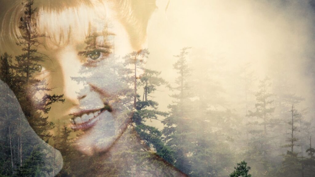 Laura Palmer in una dissolvenza incrociata ne I segreti di Twin Peaks
