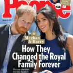 Principe Harry e Meghan Markle sulla copertina di un giornale
