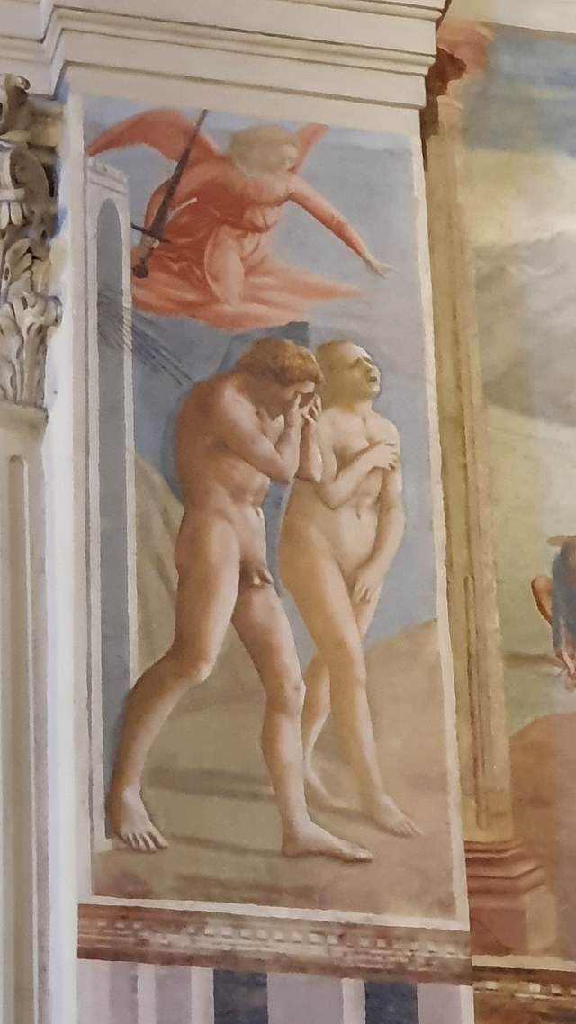 La cacciata di Adamo ed Eva dal Paradiso Terrestre di Masaccio
