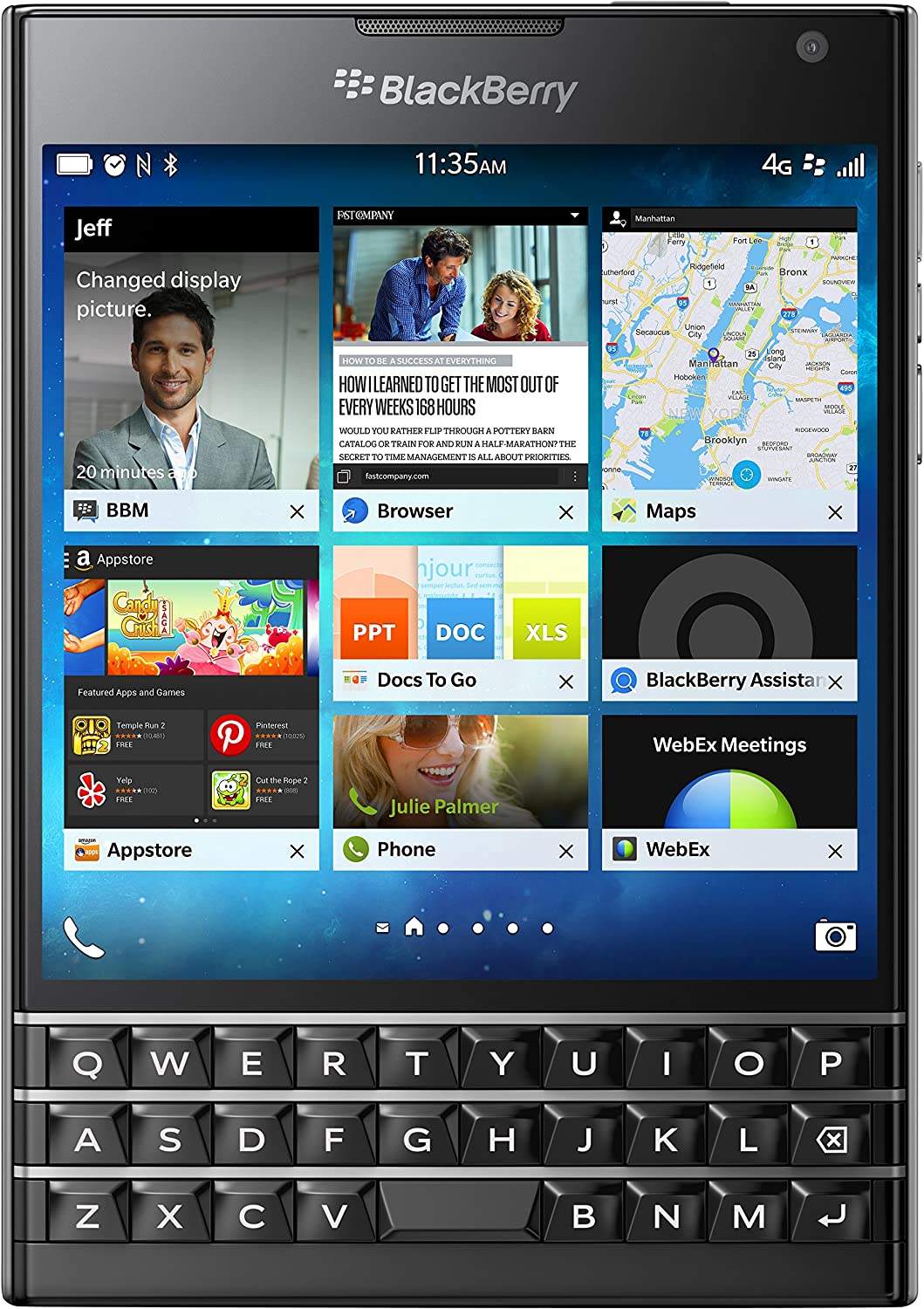 Lo smartphone con tastiera QWERTY Blackberry Passport