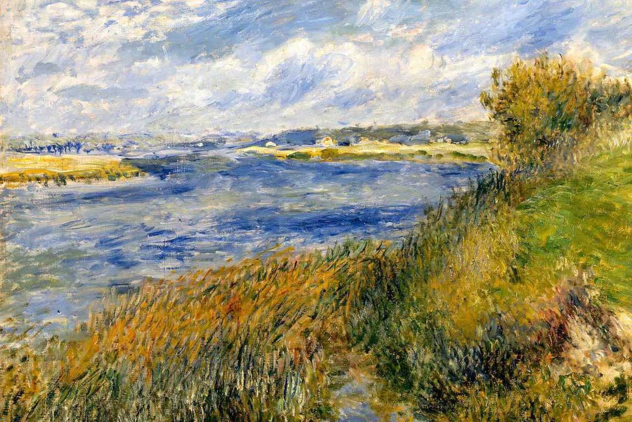 La Seine a Champrosay di Pierre Auguste Renoir