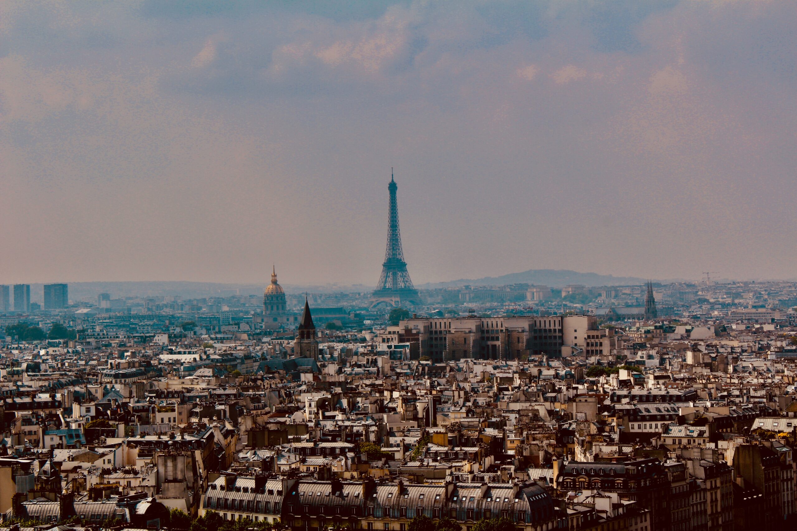 vista di Parigi e della torre Eiffel