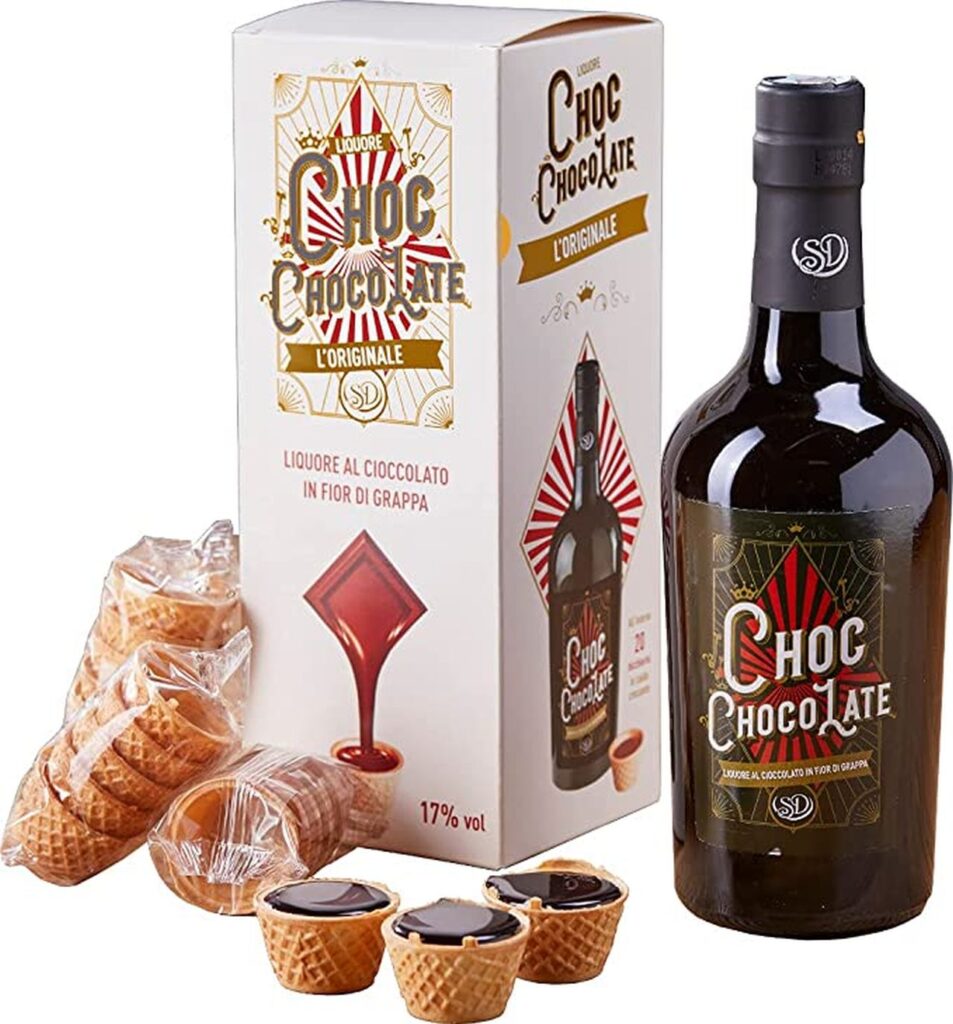 D&D Choc Chocolate Liquore al Cioccolato in astuccio con cialde