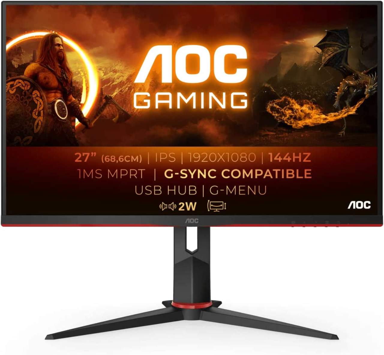 Il monitor gaming AOC Gaming 27G2U
