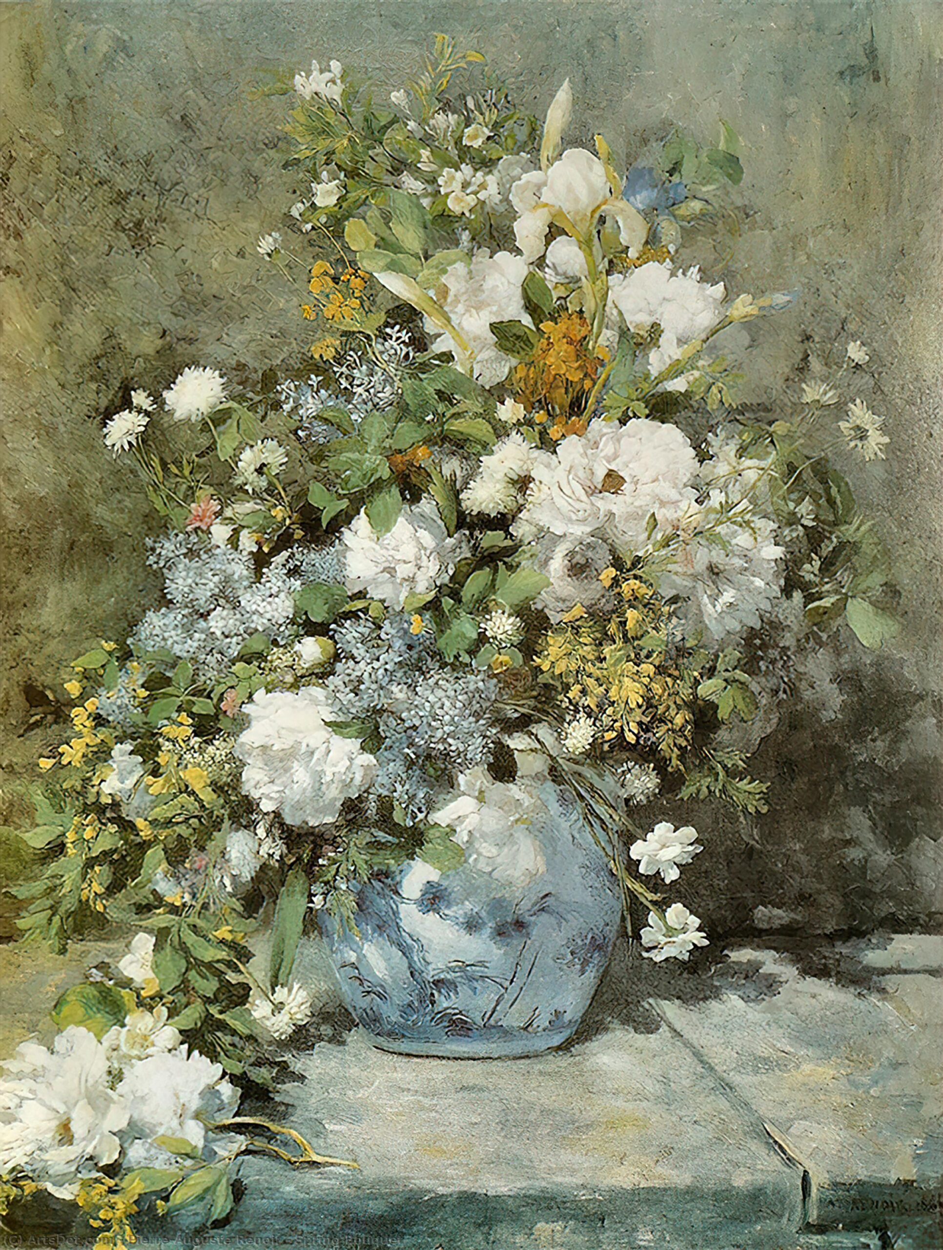 Grande vaso con fiori - Pierre-Auguste Renoir