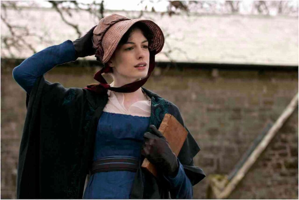 Anne Hathaway in una scena di Becoming Jane