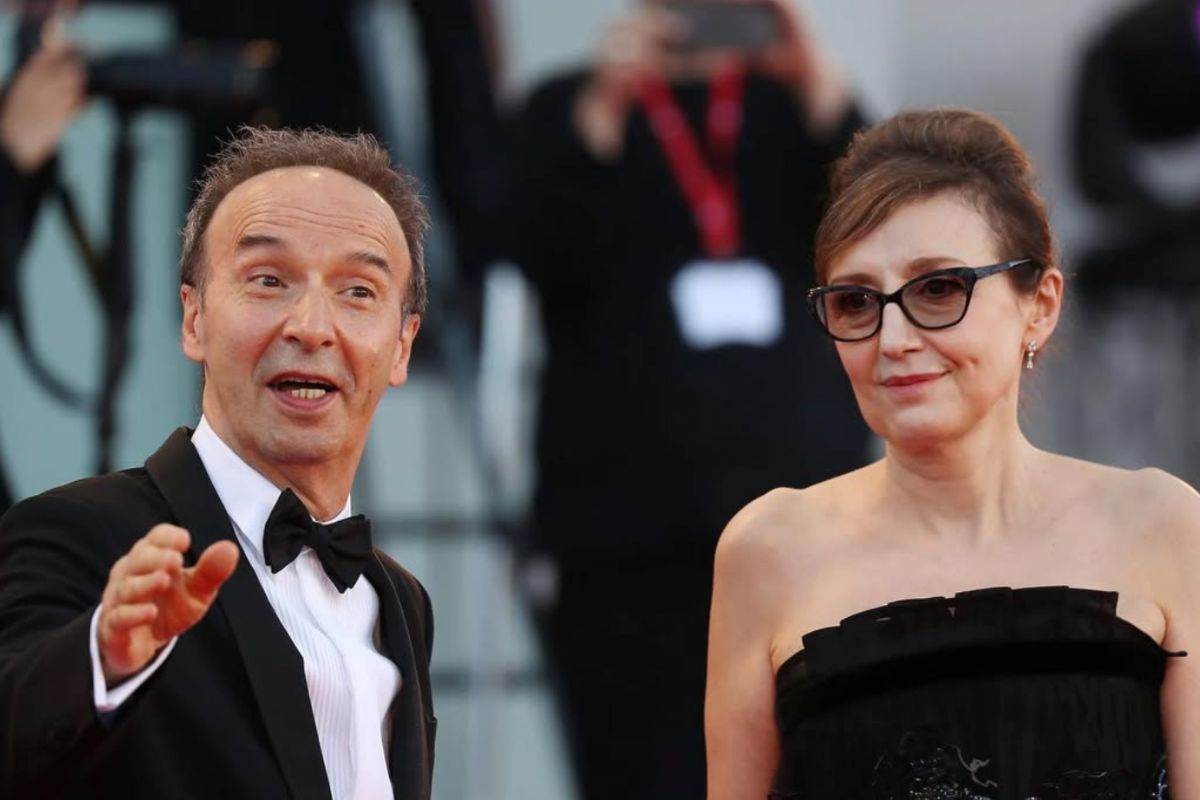 Roberto Benigni e la moglie Nicoletta Braschi sul red carpet di Venezia
